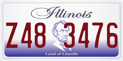 IL license plate Z483476