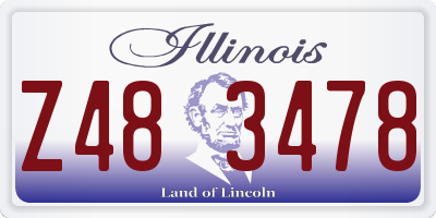 IL license plate Z483478