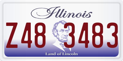 IL license plate Z483483