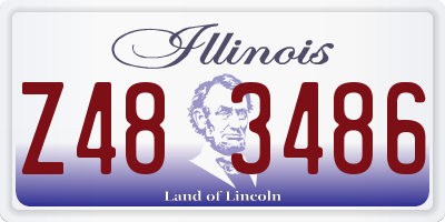 IL license plate Z483486