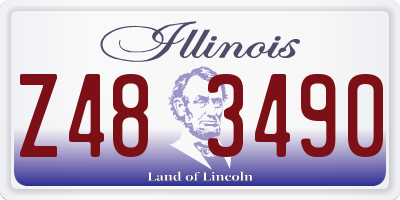 IL license plate Z483490