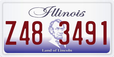 IL license plate Z483491