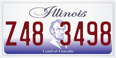 IL license plate Z483498