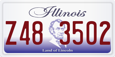 IL license plate Z483502