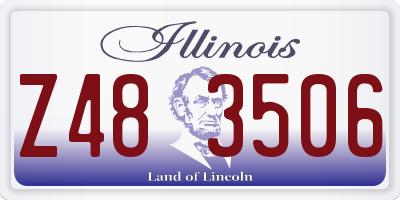 IL license plate Z483506