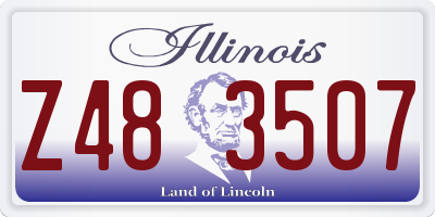 IL license plate Z483507