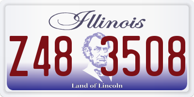 IL license plate Z483508