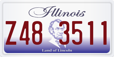 IL license plate Z483511