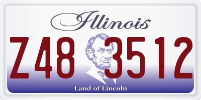 IL license plate Z483512