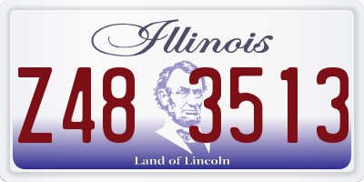 IL license plate Z483513