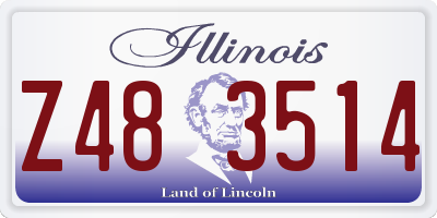 IL license plate Z483514