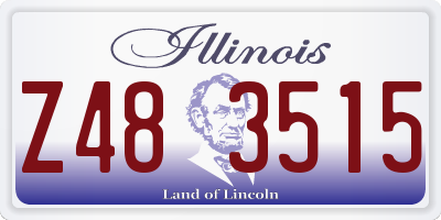 IL license plate Z483515
