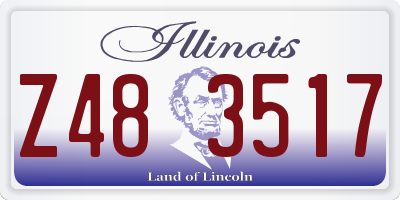 IL license plate Z483517