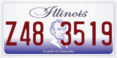IL license plate Z483519
