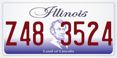 IL license plate Z483524