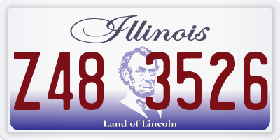 IL license plate Z483526