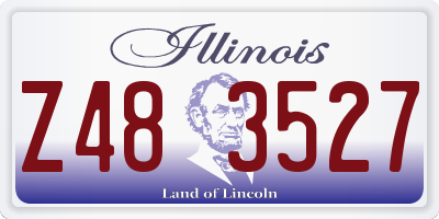 IL license plate Z483527
