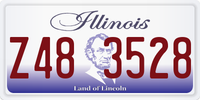 IL license plate Z483528