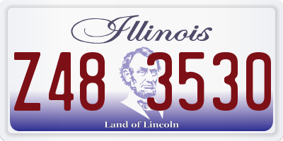 IL license plate Z483530