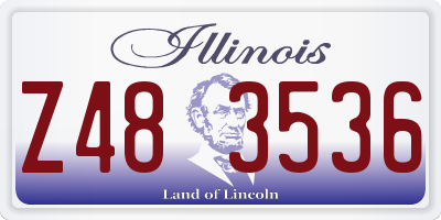IL license plate Z483536