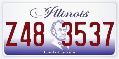 IL license plate Z483537
