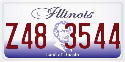 IL license plate Z483544