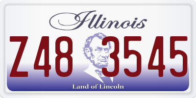 IL license plate Z483545