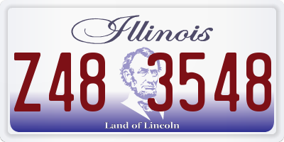 IL license plate Z483548