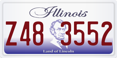 IL license plate Z483552