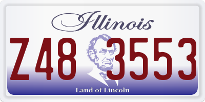 IL license plate Z483553