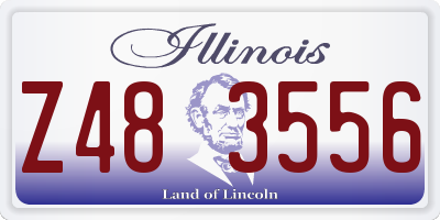 IL license plate Z483556