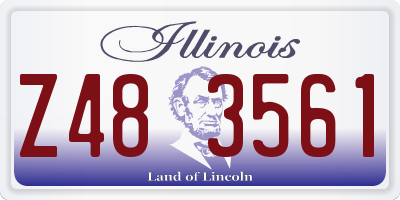 IL license plate Z483561