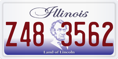 IL license plate Z483562