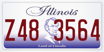 IL license plate Z483564
