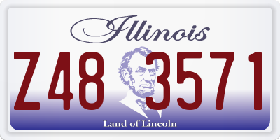 IL license plate Z483571