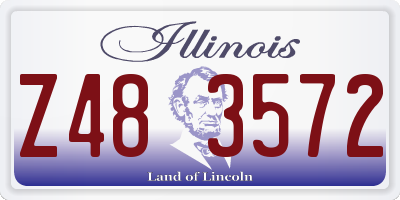 IL license plate Z483572