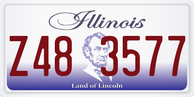 IL license plate Z483577