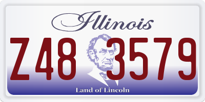 IL license plate Z483579