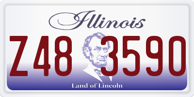 IL license plate Z483590