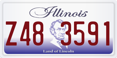IL license plate Z483591
