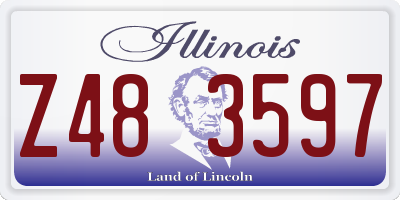 IL license plate Z483597