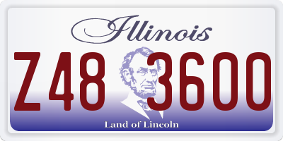 IL license plate Z483600
