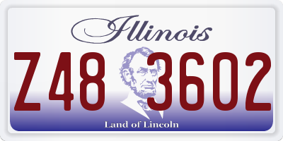 IL license plate Z483602