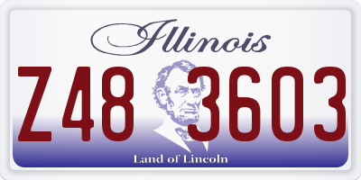 IL license plate Z483603
