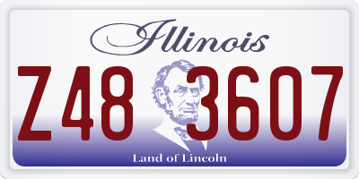 IL license plate Z483607