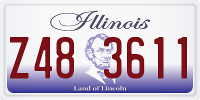 IL license plate Z483611
