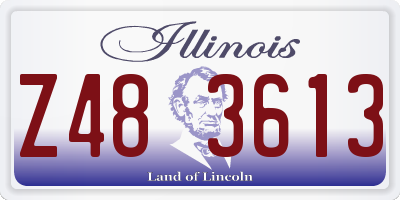 IL license plate Z483613
