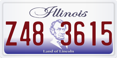 IL license plate Z483615