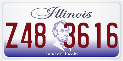 IL license plate Z483616