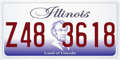 IL license plate Z483618